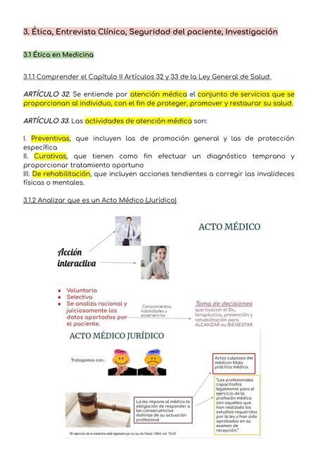 Ética Entrevista Clínica Seguridad del paciente In Alisson Gomora