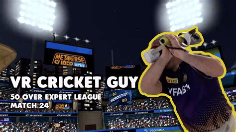 Vr Cricket Guy Expert League Match 24 Wearing The Kolkata Knight