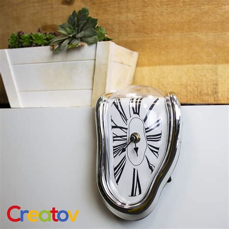 Decorative Dali Watch Melting Clock Surrealistic Table Shelf Desk