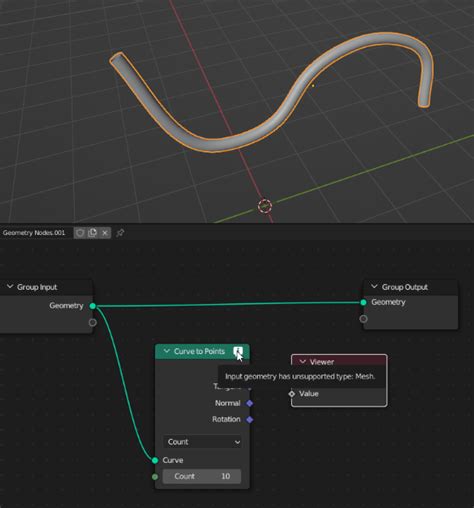 Evaluate A Curve With A Bevel As A Curve Not A Mesh In Geometry Nodes