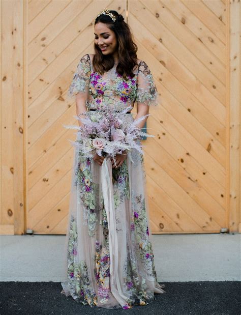 34 Colorful Wedding Dresses That Inspire Weddingomania