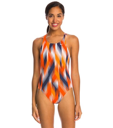 Nike Beam Powerback Tank One Piece Swimsuit At Free