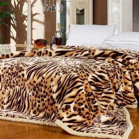 Marital Bedroom Thick Blanket Leopard Print Bedroom Leopard Decor