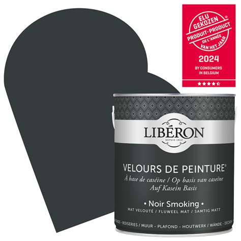 Peinture Pour Murs Velours De Peinture Noir Smoking Mat 25 L Liberon