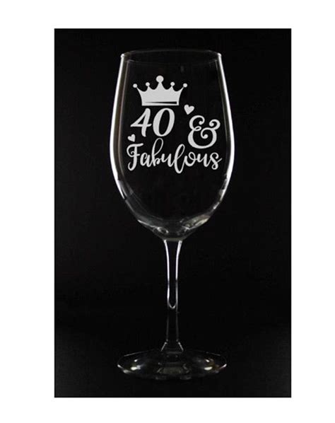 40 And Fabulous Forty And Fabulous 40th Birthday For Her 40th The Perfect 40th Birthday Wine