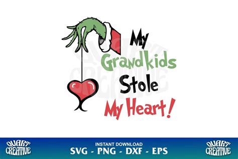 My Grandkids Stole My Heart SVG - Gravectory