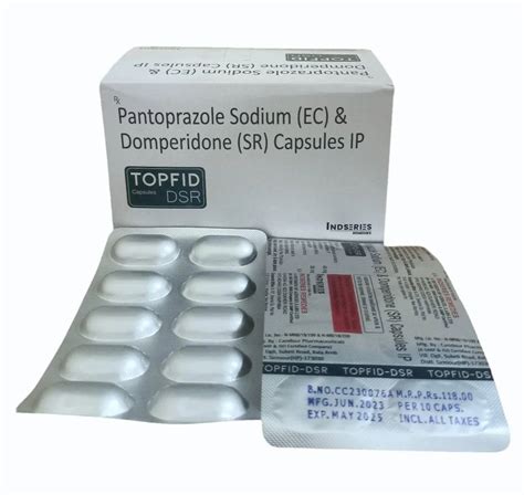 Pantoprazole Sodium EC Domperidone SR Capsules IP 70 Mg At Rs