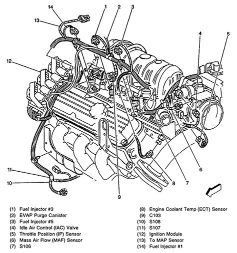 Chevy Impala Idle Air Control Valve Location And Engine Diagrams Justanswer