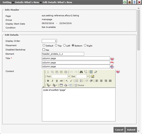 click link     elements  edit data details   page