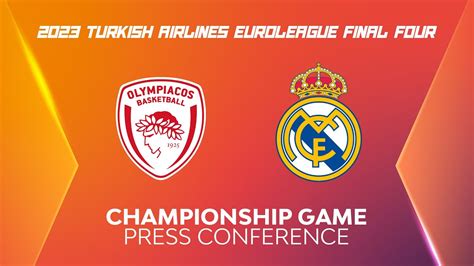 Turkish Airlines Euroleague Championship Game Press Conference