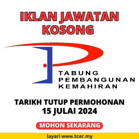 Pengambilan Pelbagai Jawatan Kosong PTPK Tahun 2024 TCER MY