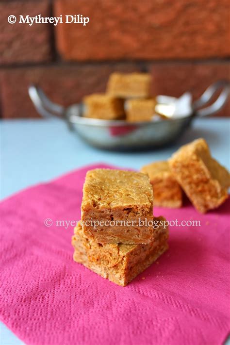 Mye S Kitchen Quick Besan Burfi With Condensed Milk