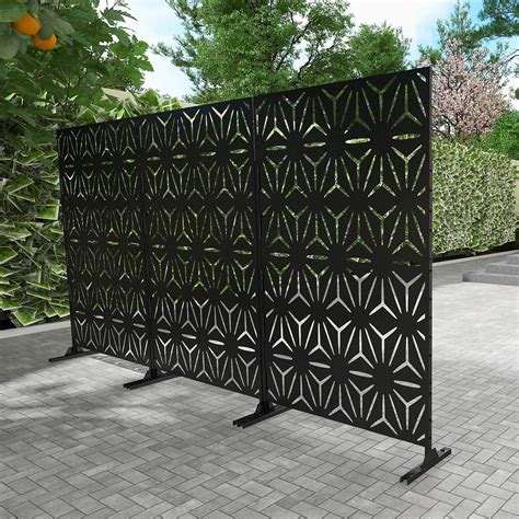 Symple Stuff 6 Ft H X 4 Ft W Stanaford Metal Privacy Screen Wayfair