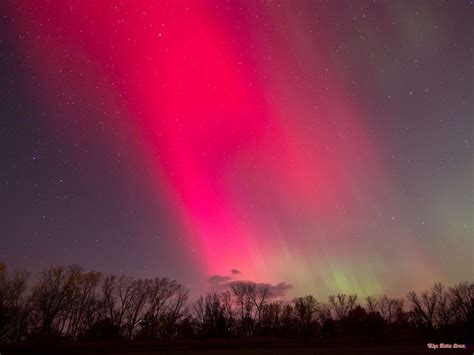 Image Detail For Aurora Borealis Colorized Over North America Reviewed