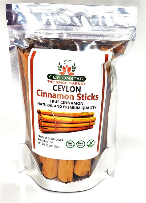 Pure Ceylon Cinnamon Sticks 35 Oz 100g Product Of Sri Lanka