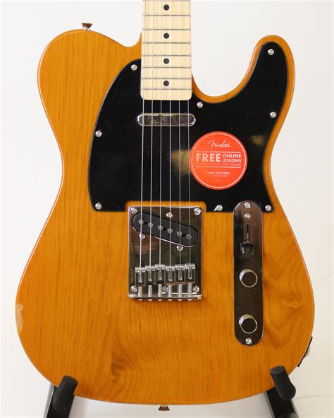 Fender Squier Affinity Telecaster - Butterscotch Blonde (large crack in ...