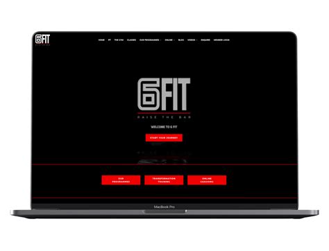 Fit Gyms Website Lucy Calnan Design