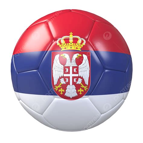 Soccer Ball With Serbia Flag Fifa World Cup 2022 Football Soccer