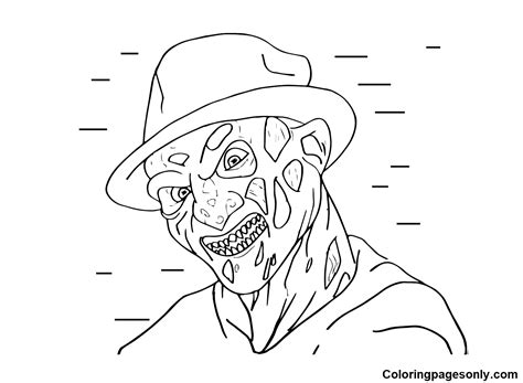 Freddy Krueger Coloring Pages Printable For Free Download