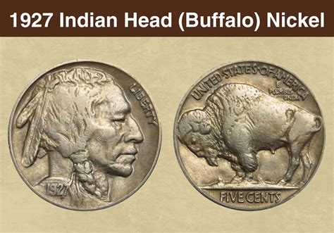 1927 Indian Head Buffalo Nickel Coin Value Errors List D S