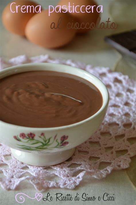 Crema Pasticcera Al Cioccolato Le Ricette Di Simo E Cicci