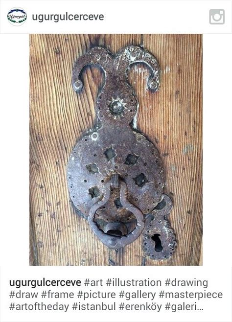 An Old Rusty Door Handle With Holes In It And The Caption Says You Re