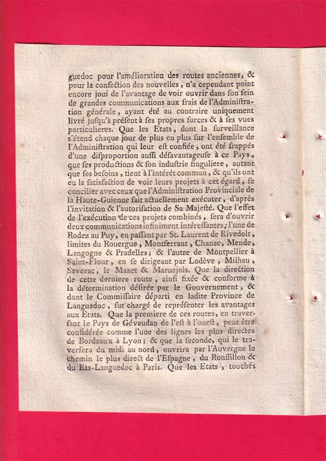 Arrest Du Conseil D Tat Du Roi Qui Permet Aux Etats De La Province De