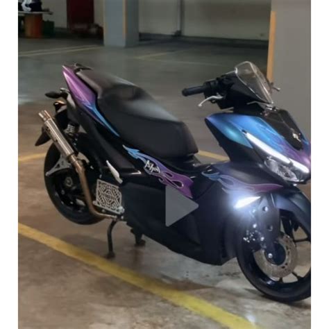 Jual STRIPING TRANSPARAN MOST WANTED AEROX ALL NEW CONNECTED 155 DESIGN