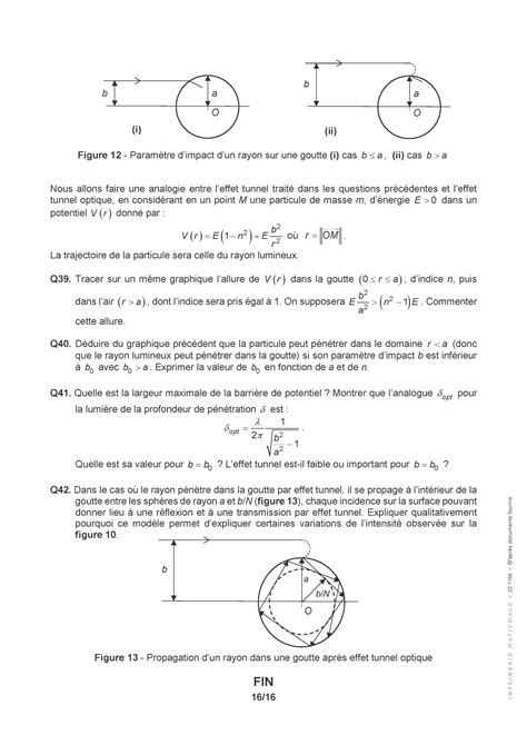 Ccinp Physique Chimie Sujet Mp Mpi G N Ration Pr Pa