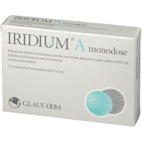 Iridium A Collirio Flaconi Monodose Da Ml Pi Medical