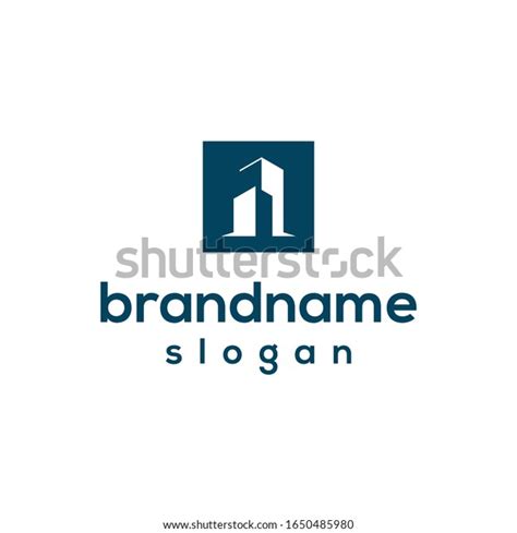 Simple Building Logo Design Vector Stock Vector Royalty Free