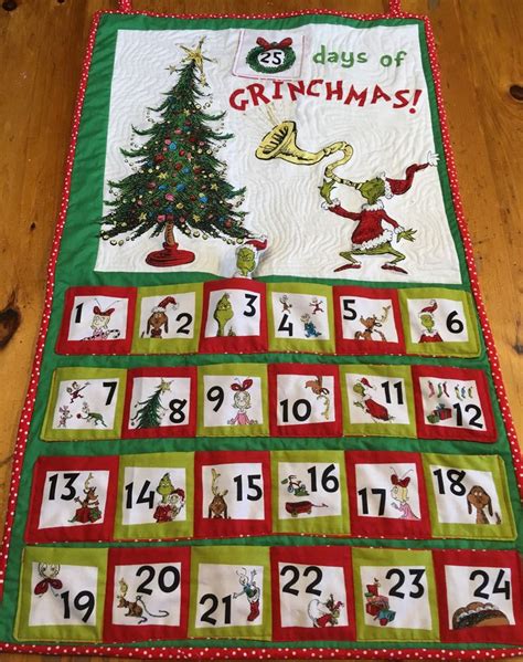 Grinch Advent Calendar Panel