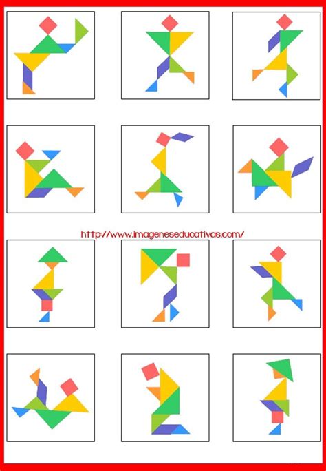 Tangram Figuras Para Imprimir 6 Tangran Projeto Educação Infantil Psicomotricidade Infantil