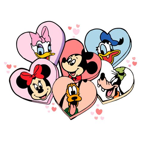 Disney Valentines Day Mickey And Friends Heart Svg Cutting F Inspire