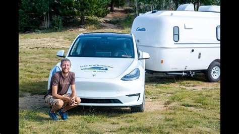 St Leg Of Tesla Model Y Towing Casita Camper Cross Country Roadtrip