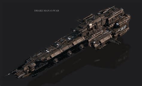 Ship Idea Drake Combat Frigate Concept Retrofit Of Kraken Man O War