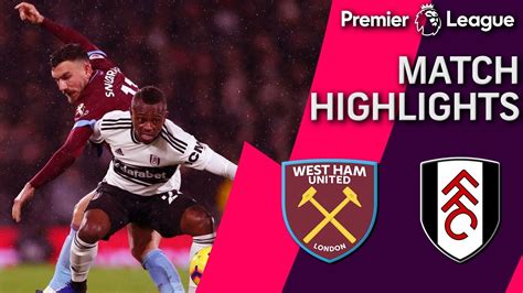 Fulham V West Ham PREMIER LEAGUE MATCH HIGHLIGHTS 12 15 18 NBC