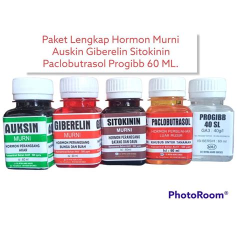 Jual Paket Lengkap Hormon Murni Auksin Giberlin Sitokinin Paclobutrasol