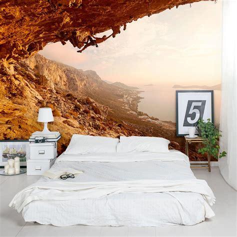 Rock Climber Sunset Wall Mural