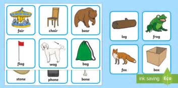 Rhyming Pairs Picture Cards Ks1 Resources Teacher Made