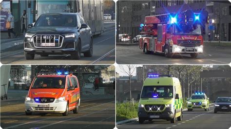 Dagcompilatie Brandweer Politie Ziekenwagens En Mug Met Spoed In