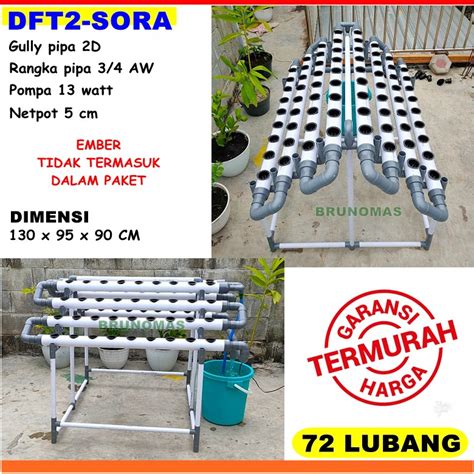 Jual Dft Dim Sora Paket Instalasi Hidroponik Lubang Shopee