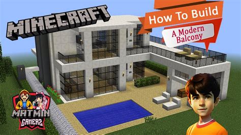 How To Build A Modern Balcony In Minecraft By Matmin Gamerz Youtube