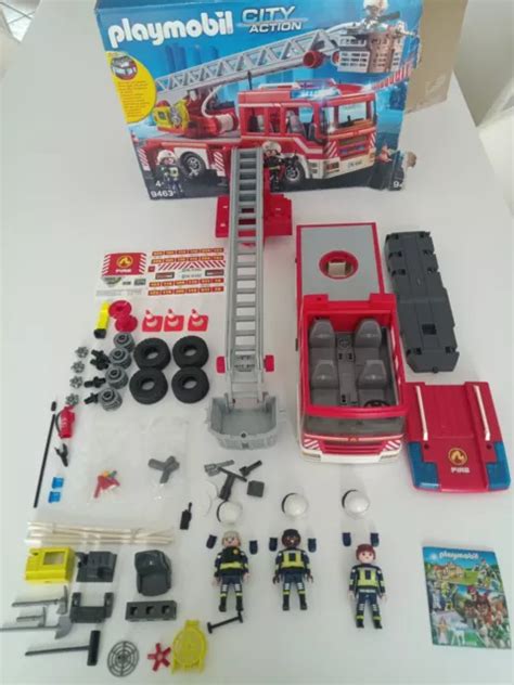 Playmobil Camion Pompiers Grande Chelle Avec Bo Te Monter