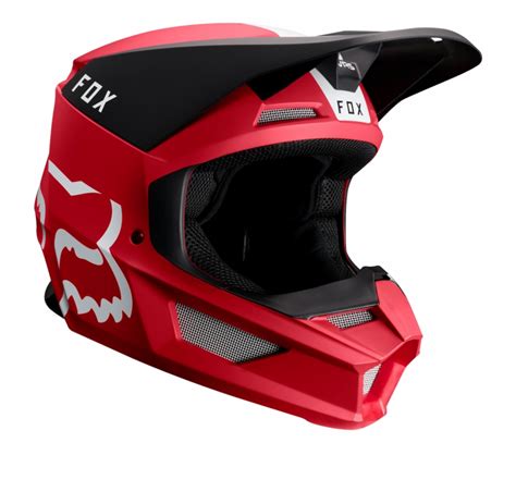 2019 Fox V1 Mata Helmet Red Dirt Bike - Clip Art Library