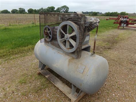 Ingersoll Rand E Twin Cylinder Air Compressor Bigiron Auctions