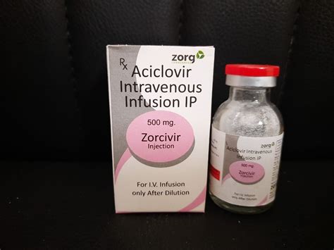 Aciclovir Intravenous Infusion Allopathic Zorcivir Injection Mg At