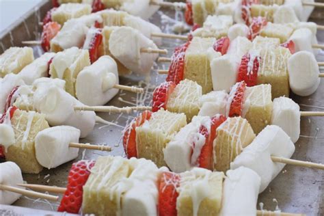 Strawberry Shortcake Dessert Kabobs Recipe