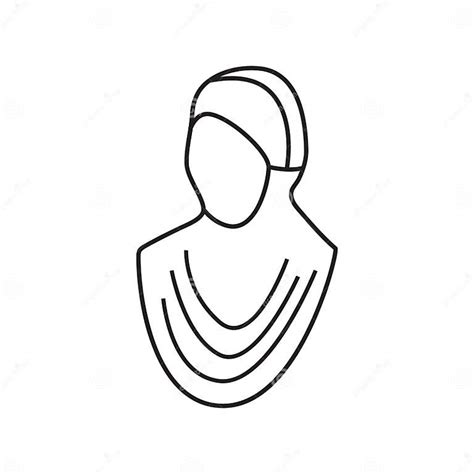 Hijab Icon Graphic Design Illustration Vector Isolated Stock Illustration Illustration Of