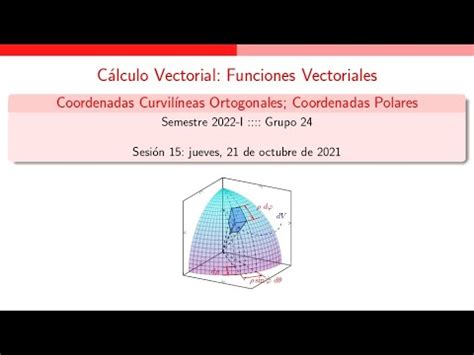 Tema 2 Coordenadas Curvilíneas Ortogonales Coordenadas Polares YouTube